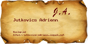 Jutkovics Adrienn névjegykártya